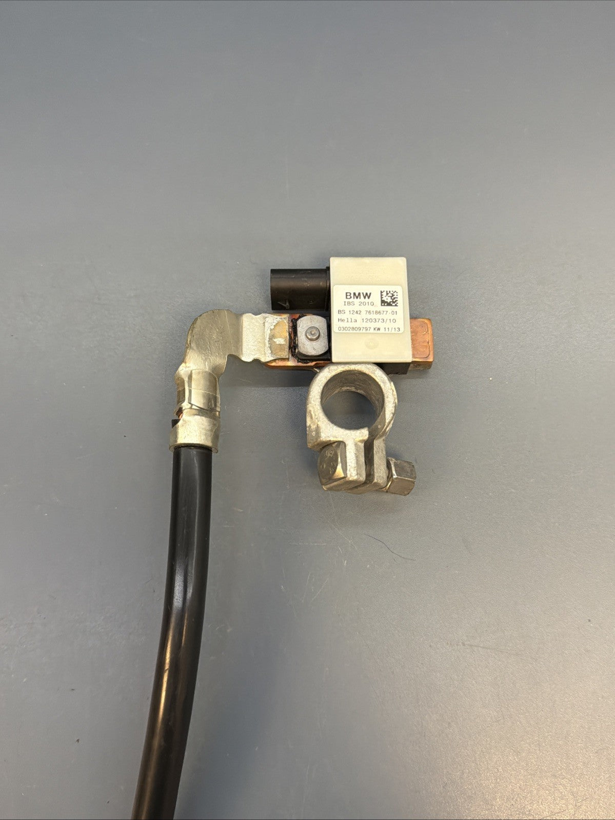 12-15 BMW E84 X1 IBS Negative Battery Ground Cable Terminal Harness OEM 7618677