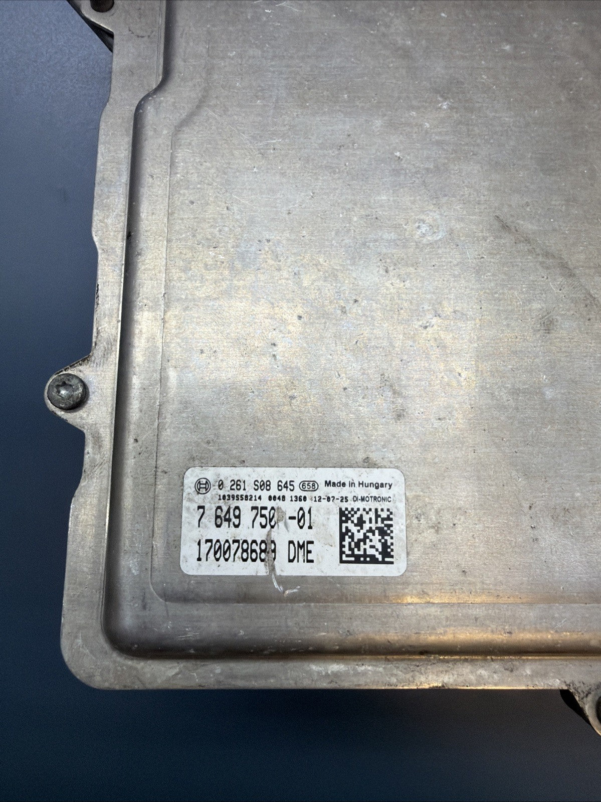 BMW F10 F25 5 X3 series 3.5iX N55 ENGINE ECU COMPUTER DME KEY 7649750