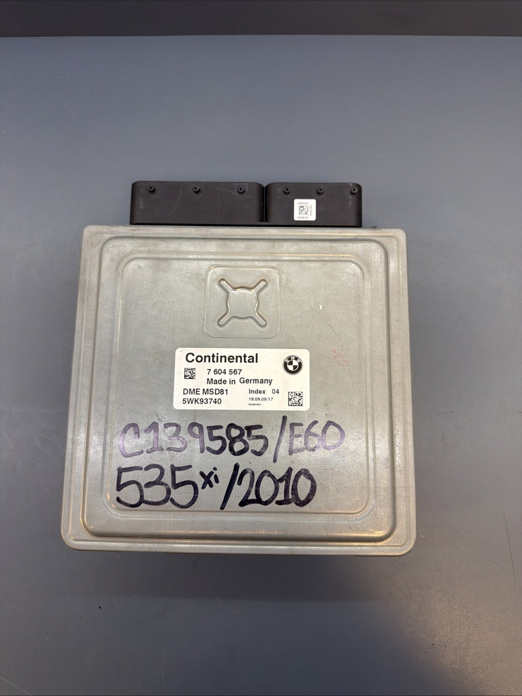 BMW N54 Engine Computer Key CAS 3 Module ECU DME Unit E60 E88 E92 MSD81 7604567