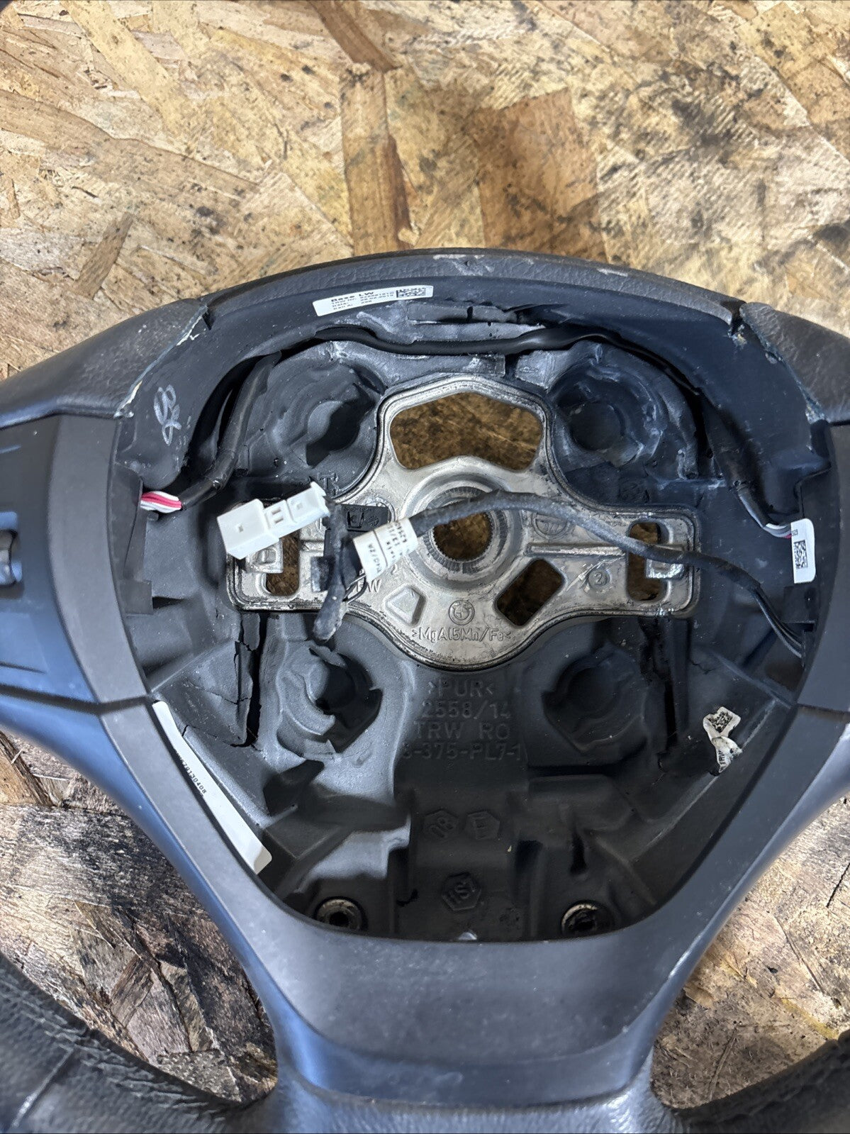 BMW 3 Series F30 F20 Black Leather Multifunction Steering Wheel OEM 62558181D