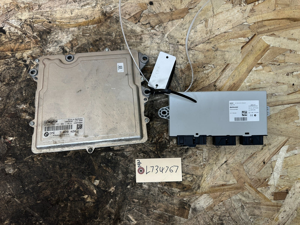 BMW 11-12 535i X3 3.0L N55 ECU+CAS(IMMOBILIZER)+KEY VIN MATCHED SET OEM 7629420