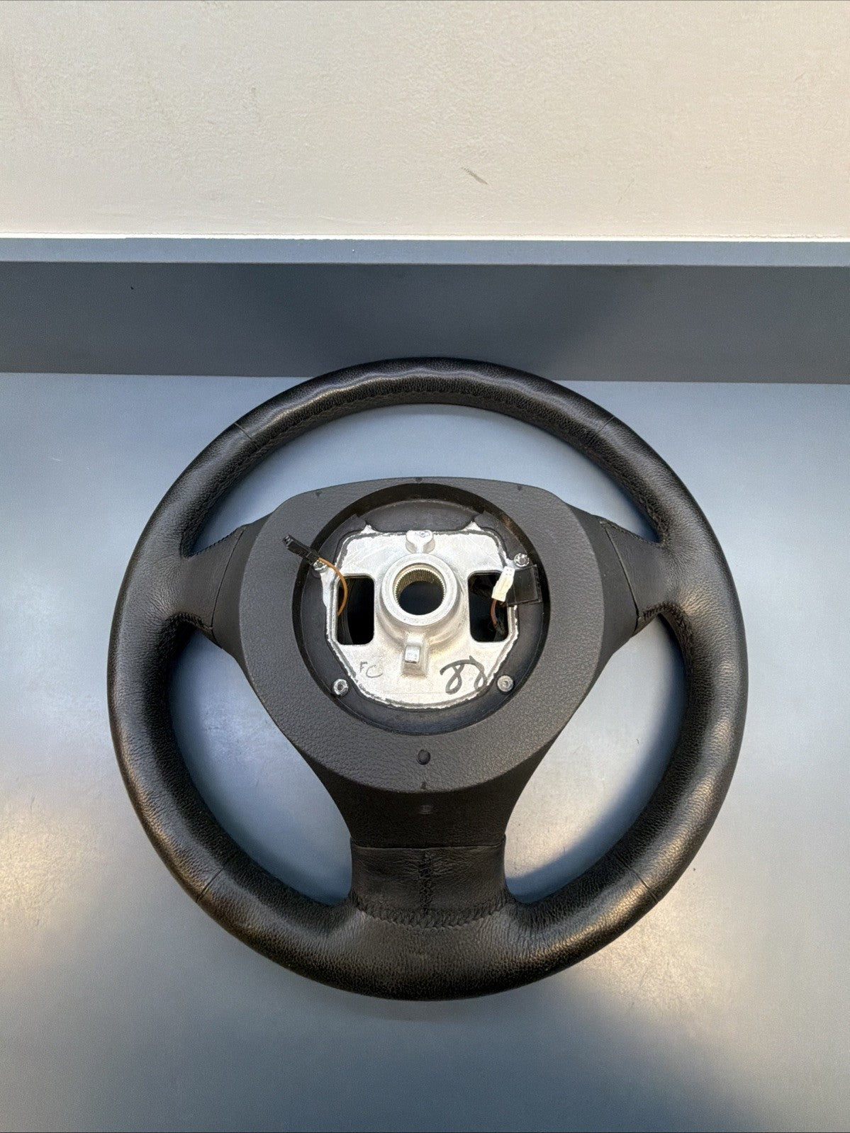 BMW 2004-2010 E60 3 SPOKE BLACK LEATHER STEERING WHEEL OEM 6079000