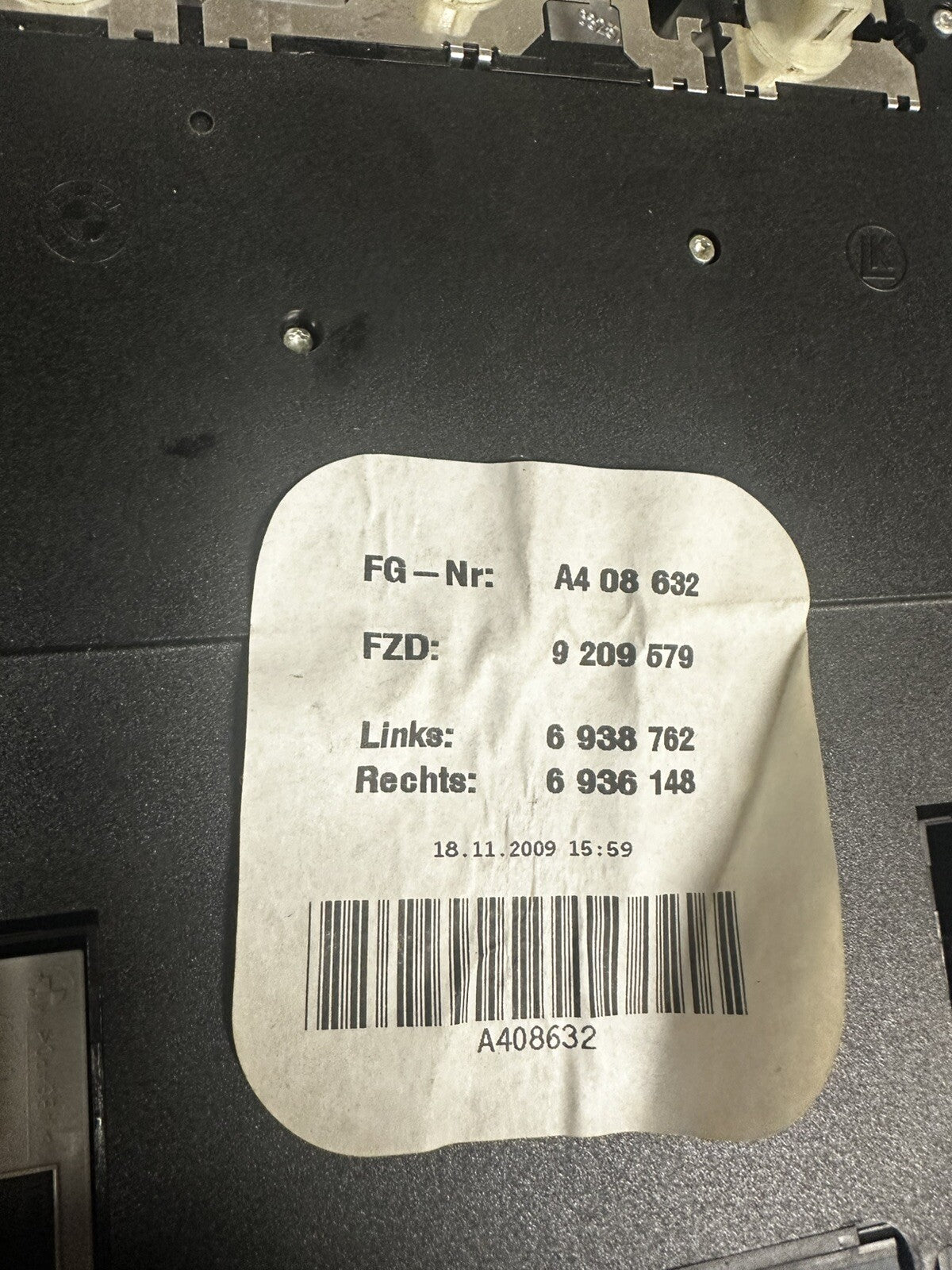 2007-2013 BMW 328I 335i Sedan Grey - Front DOME Light / SUN ROOF Switch 9209579
