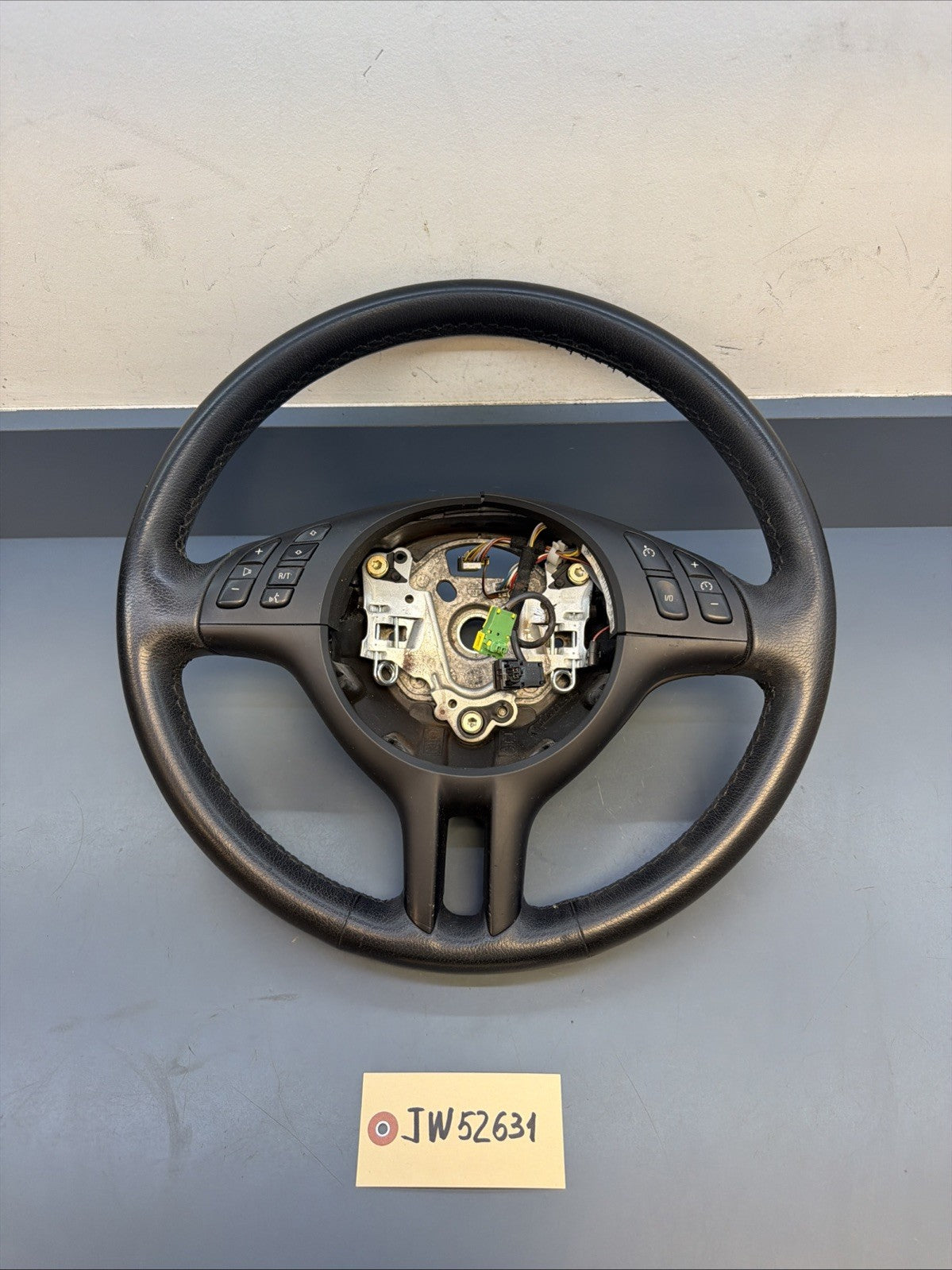 BMW 99-06 E46 3 SERIES BLACK LEATHER SPORT STEERING WHEEL OEM 101493/6760659