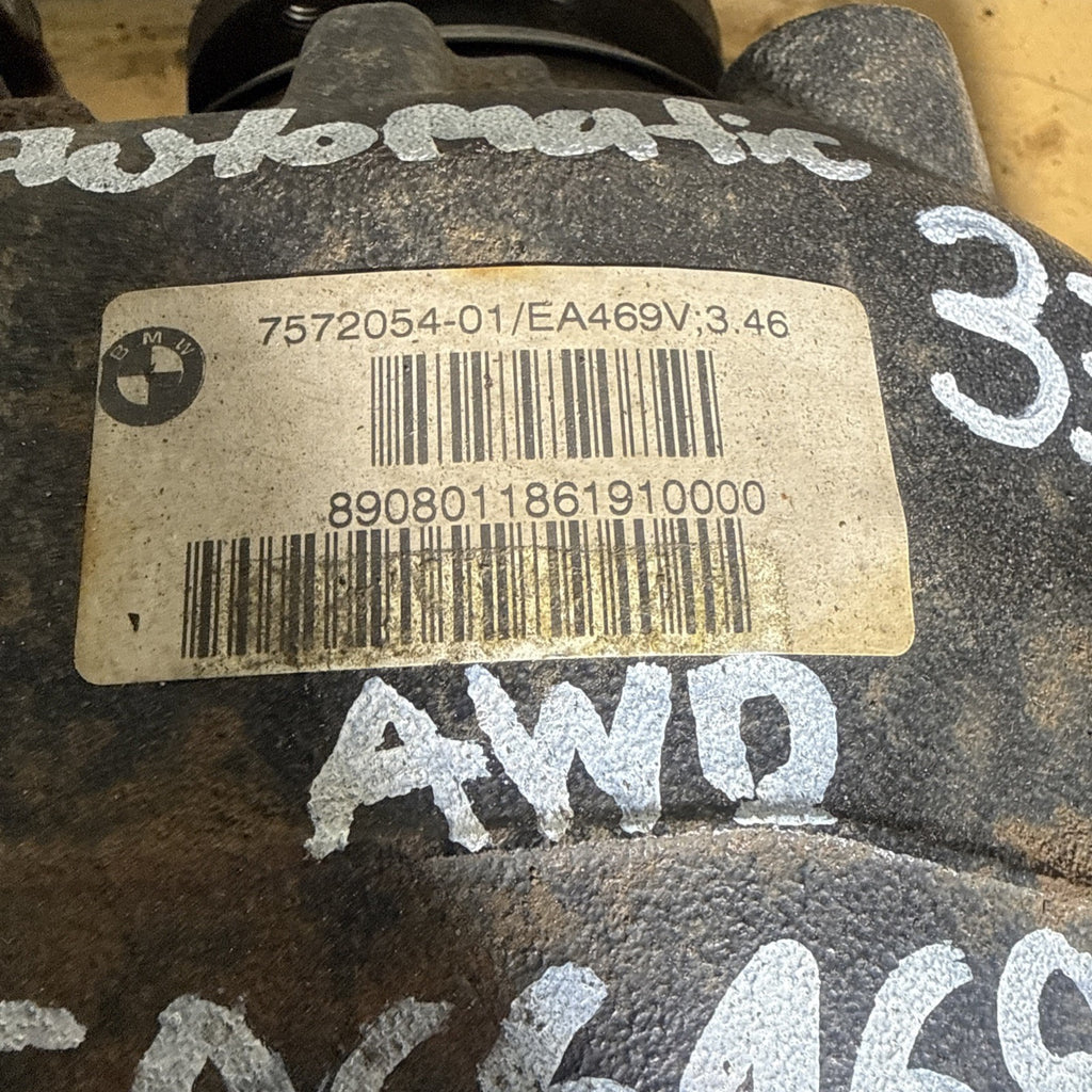 BMW REAR DIFFERENTIAL E90 335XI 3 SERIES  FINAL DRIVE 3.46 7572054