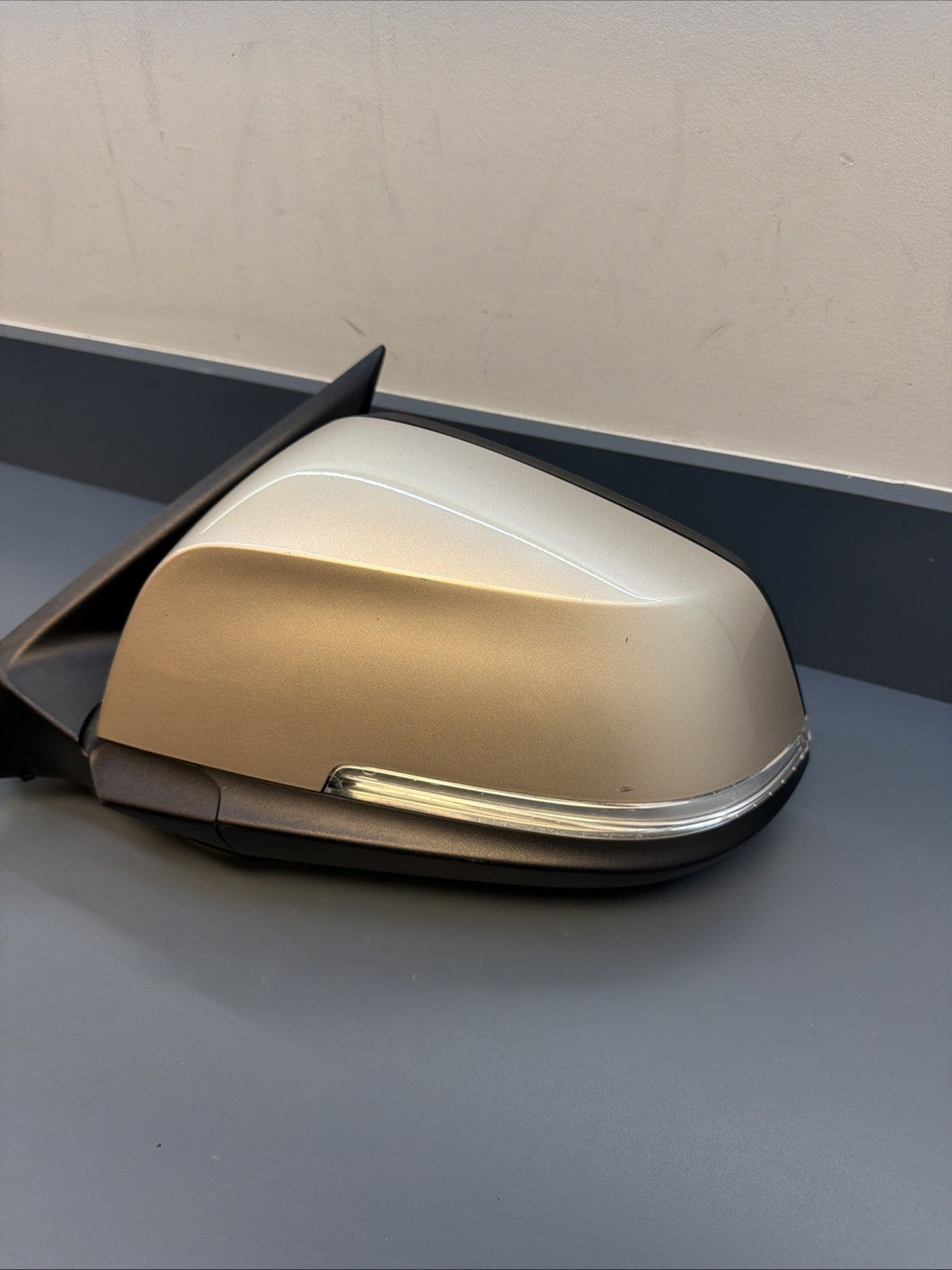 2012-2016 BMW 328i Driver Left Side Power F30 Door Mirror Grey E1021185 Oem