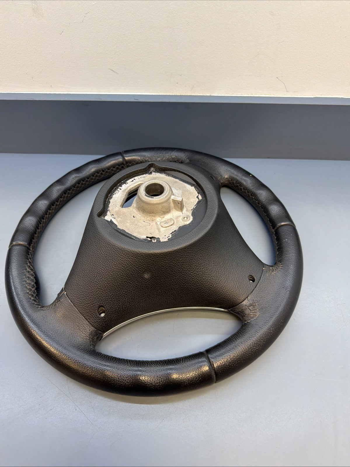 07-11 OEM BMW E90 E92 E93 X1 335 Sport Black Leather Steering Wheel 6772148