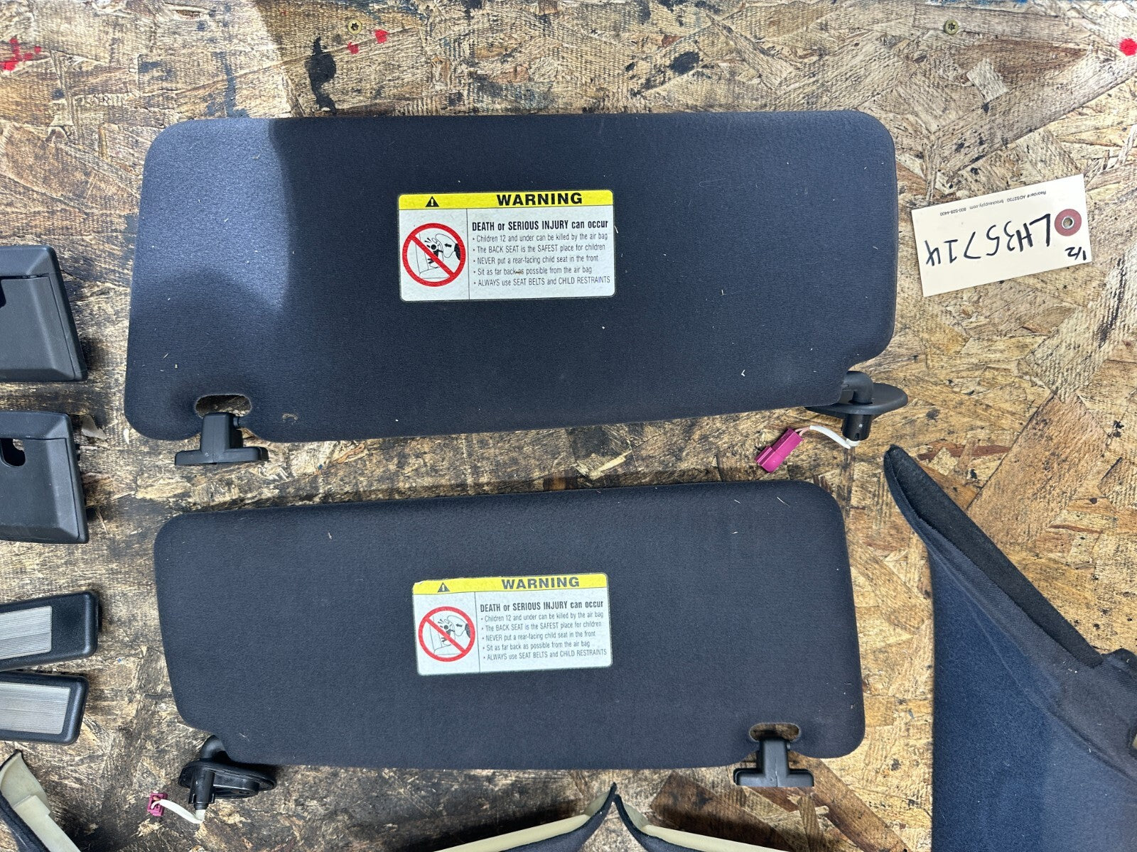 BMW 99-06 E53 X5 LHD BLACK INTERIOR A+B+C+SUN VISOR TRIM SET 12PC OEM 8203865