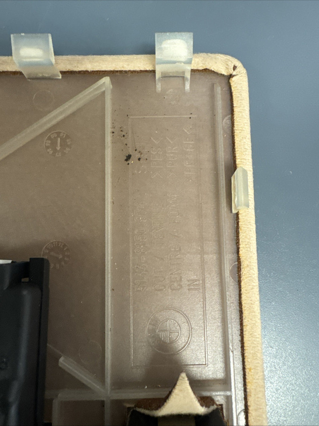 Bmw E38 740 750 530 540 Front Upper Sliding Roof Switch Cover Trim Beige Oem