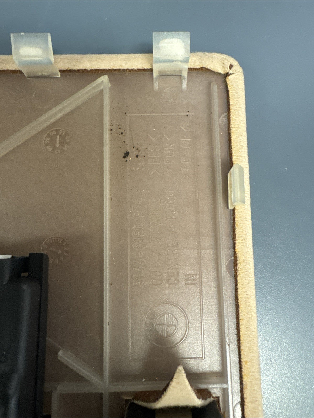 Bmw E38 740 750 530 540 Front Upper Sliding Roof Switch Cover Trim Beige Oem