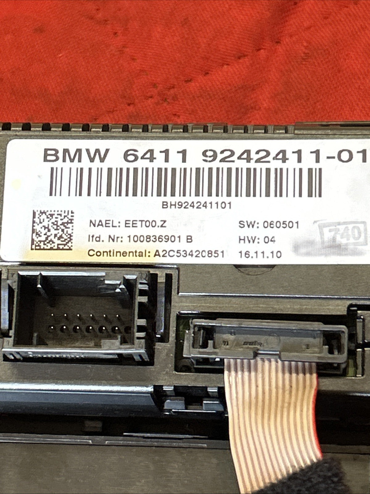 2010-2013 BMW E92 E93 3 SERIES A/C HEATER CLIMATE CONTROL UNIT OEM 9242411