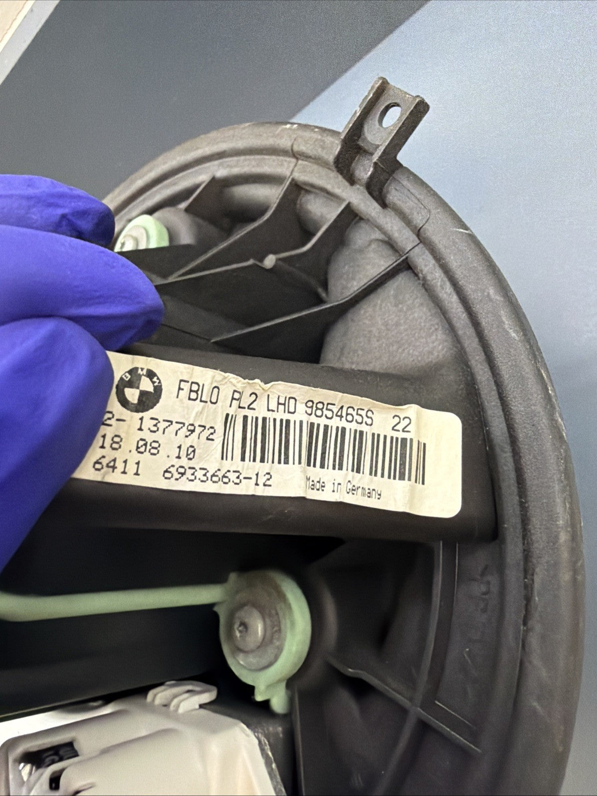 07-13 OEM BMW E90 E92 E93 E82 135i 335i Blower Motor Fan w/ Resistor 6933663