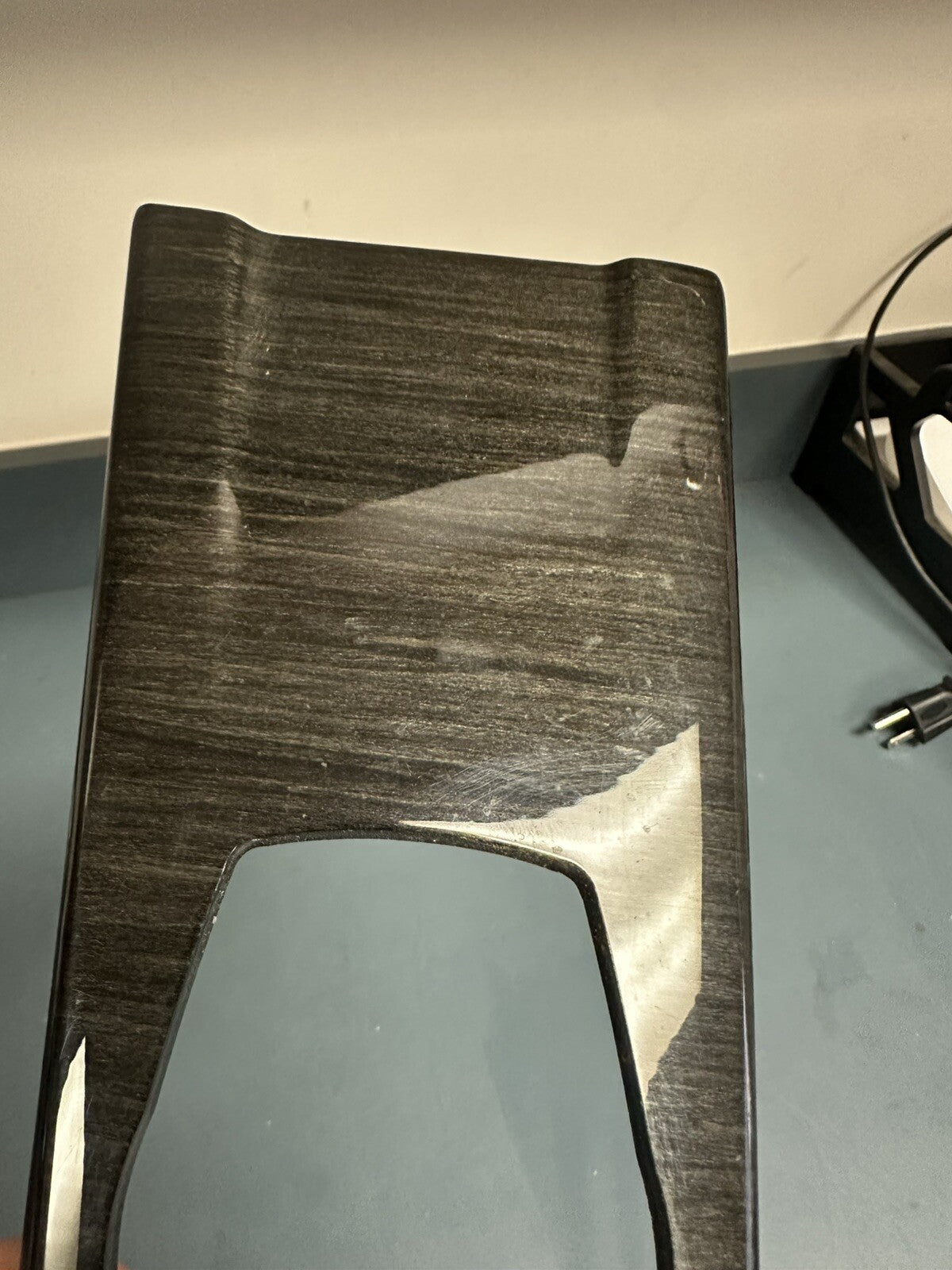 12-18 BMW F30 CENTER CONSOLE TRIM BEZEL PANEL COVER WOOD GRAIN 9232072 OEM