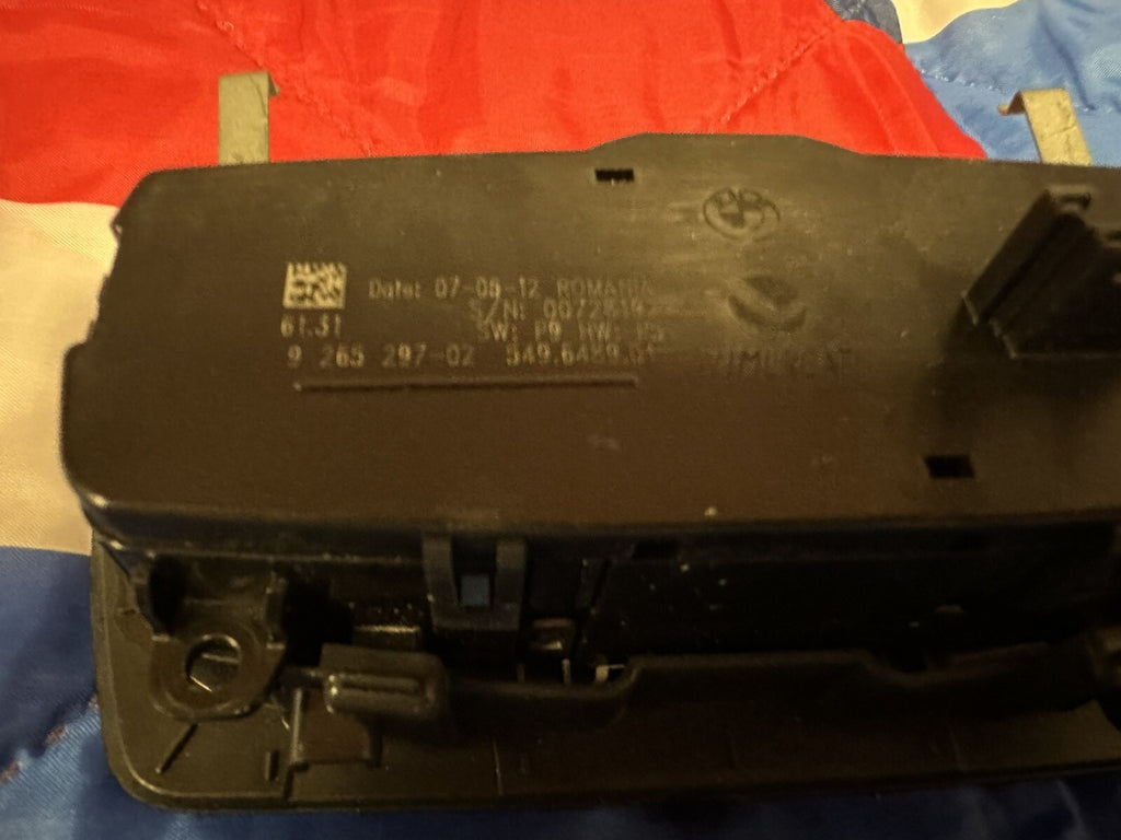 13-16 BMW 3 SERIES F30 HEADLIGHT FOG LIGHT SWITCH CONTROL DIMMER OEM 9218531