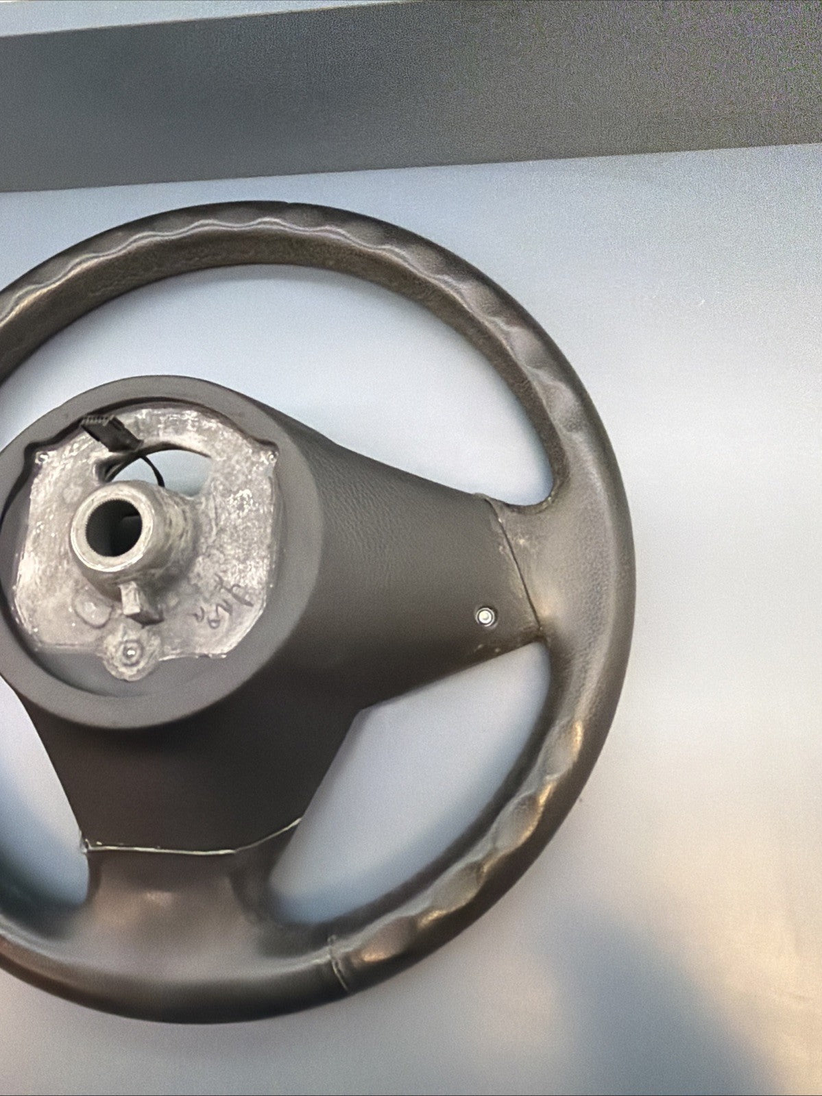 2007-13 BMW X5, E70 Black Leather Steering Wheel W/ Audio OEM 2445433