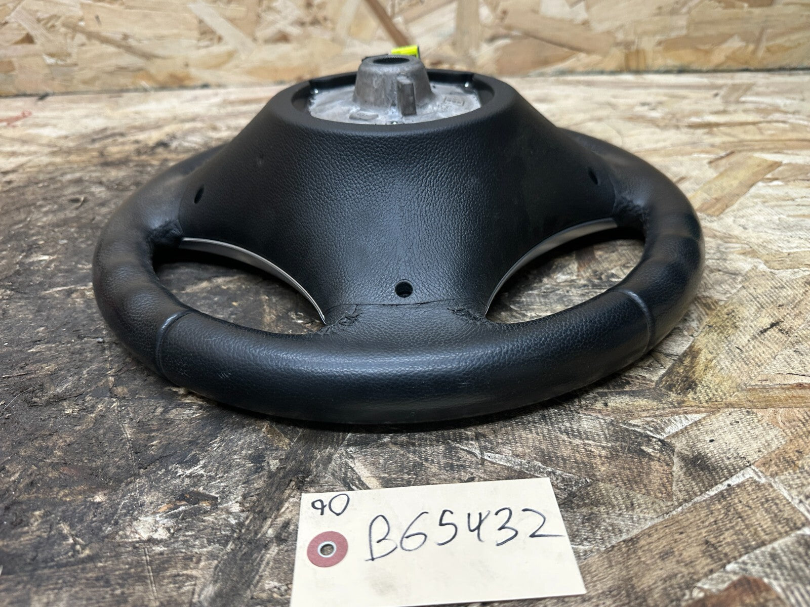 BMW 2006-2013 E9X 3 SERIES BLACK SPORT LEATHER STEERING WHEEL OEM 3051626