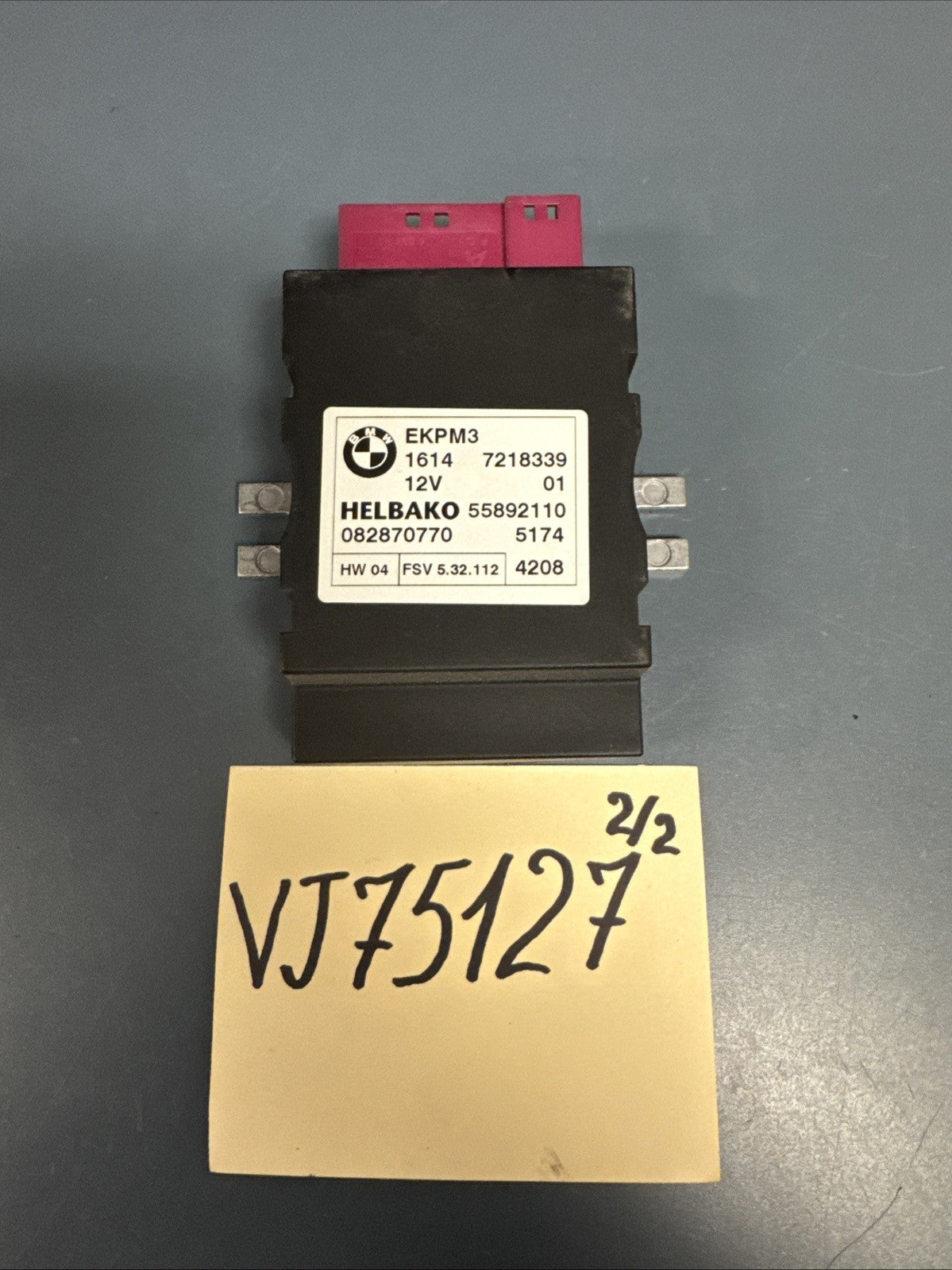07-13 BMW E82 E88 E90 E92 E93 E60 E63 E64 E70 328 335 FUEL PUMP CONTROL MODULE