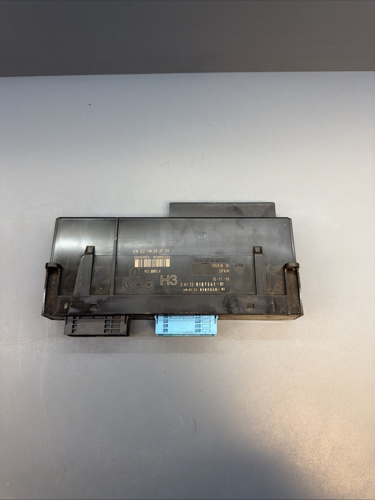 07-13 BMW E90 E92 E93 335i PL2 JBFE2 COMFORT BODY CONTROL MODULE BCM BCU 9187541