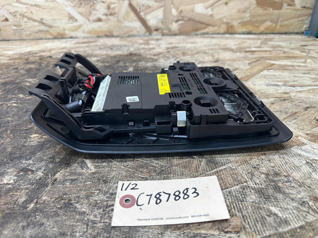 BMW 2010-2017 F10 5 SERIES FRONT OVERHEAD DOME LIGHT SWITCH BLACK OEM 28140555
