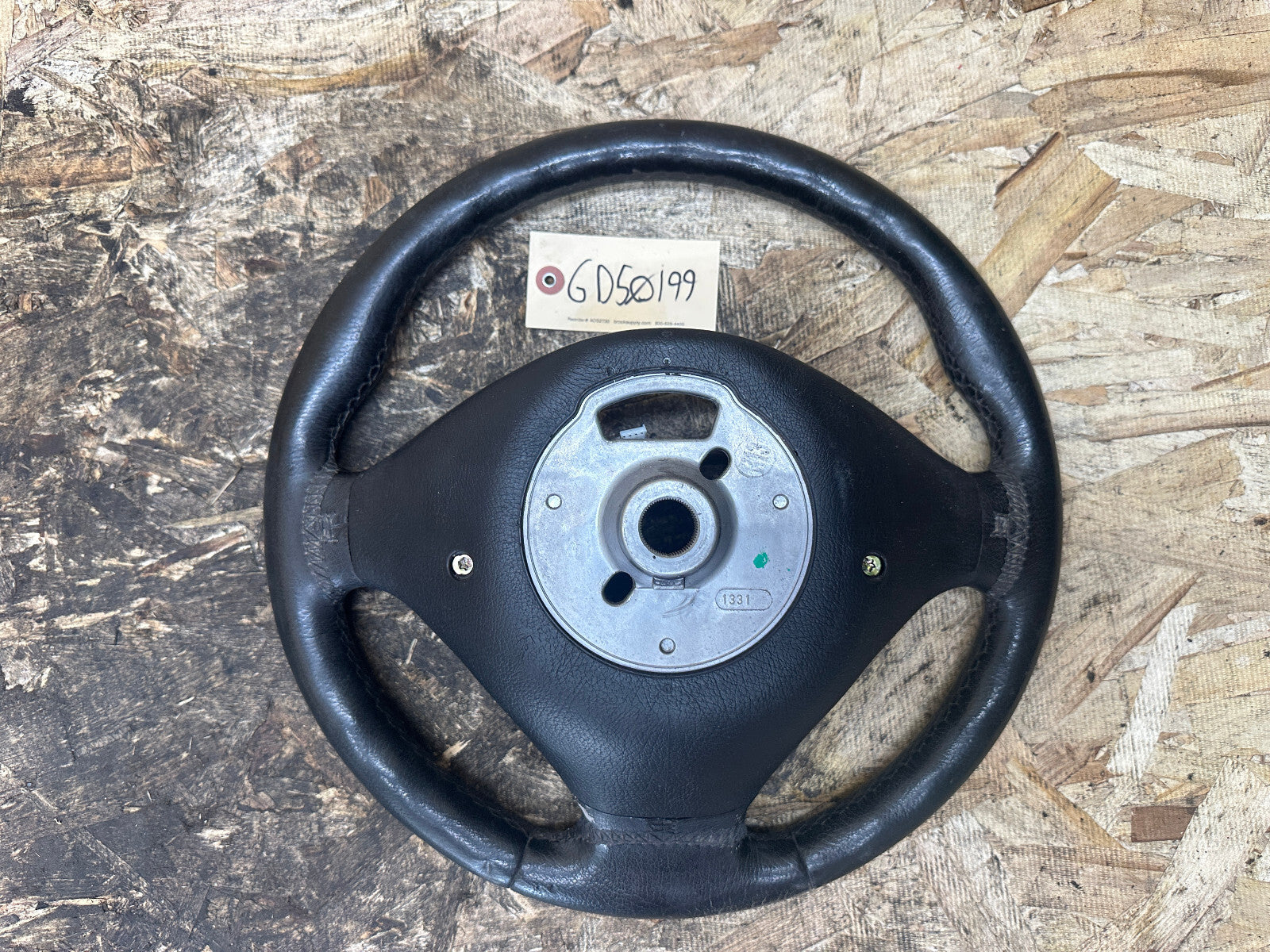 BMW 95-03 E39 5 SERIES M SPORT BLACK LEATHER STEERING WHEEL W/ BUTTONS 2229115
