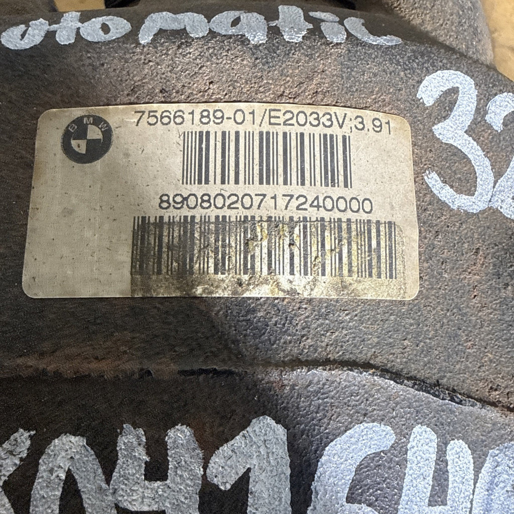 BMW REAR DIFFERENTIAL E90 328XI 3 SERIES  FINAL DRIVE 3.91 7566189