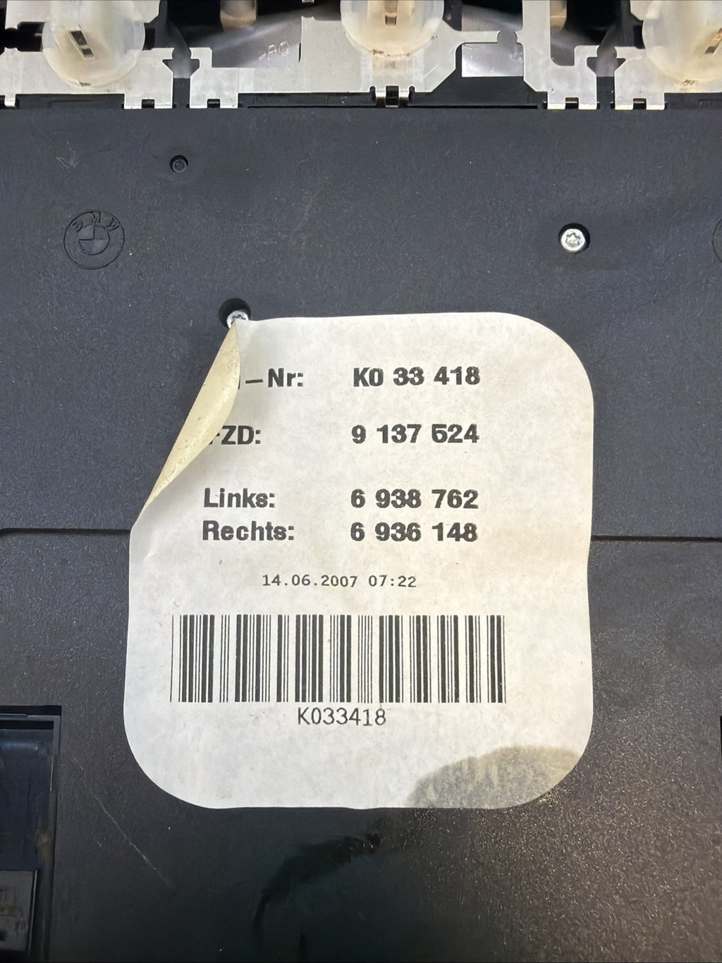 07-08 BMW E90 E91 E92 328i 335i Front Dome Light Sun Roof Switch 9120541 Tan