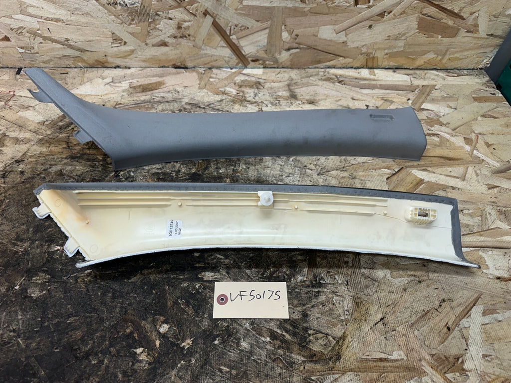 BMW 2006-2012 E90 GRAY DRIVER+PASSANGER SIDE A PILLAR TRIM COVER OEM 7058331+2