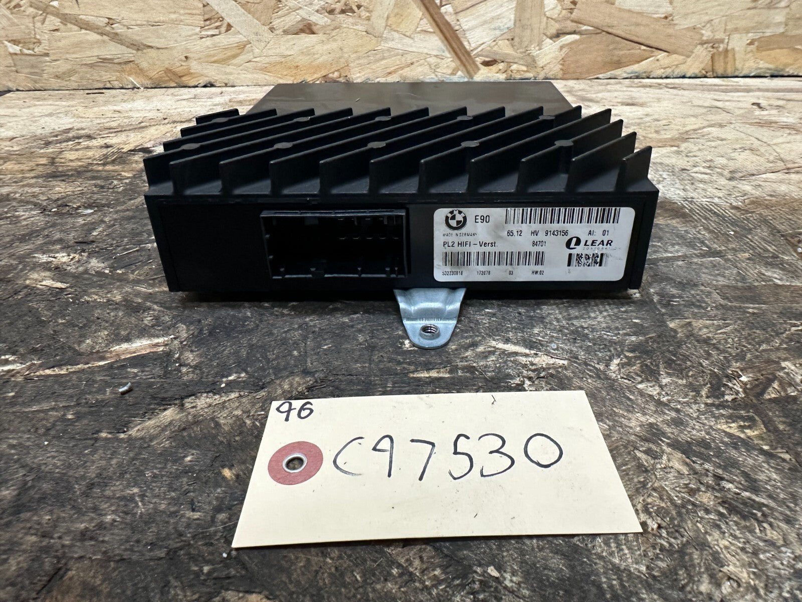 BMW 2006-2013 E90 LEAR HiFi AUDIO RADIO AMPLIFIER OEM 9143156