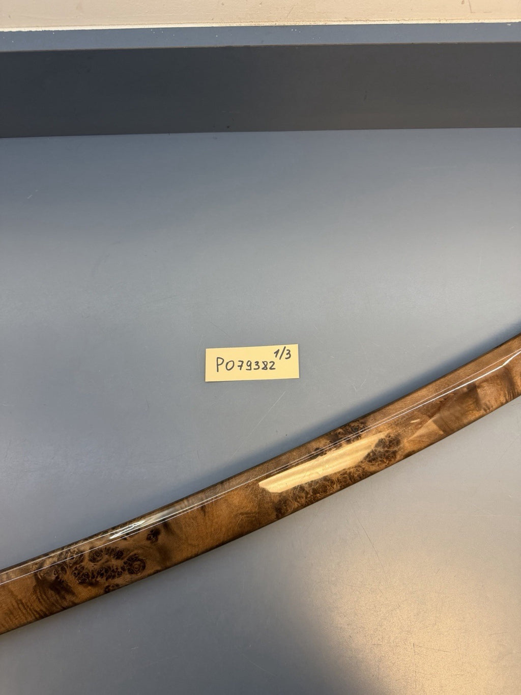 BMW 3 E92 E93 Passenger Side Strip Right Door Wood Trim Poplar Grain 6958240