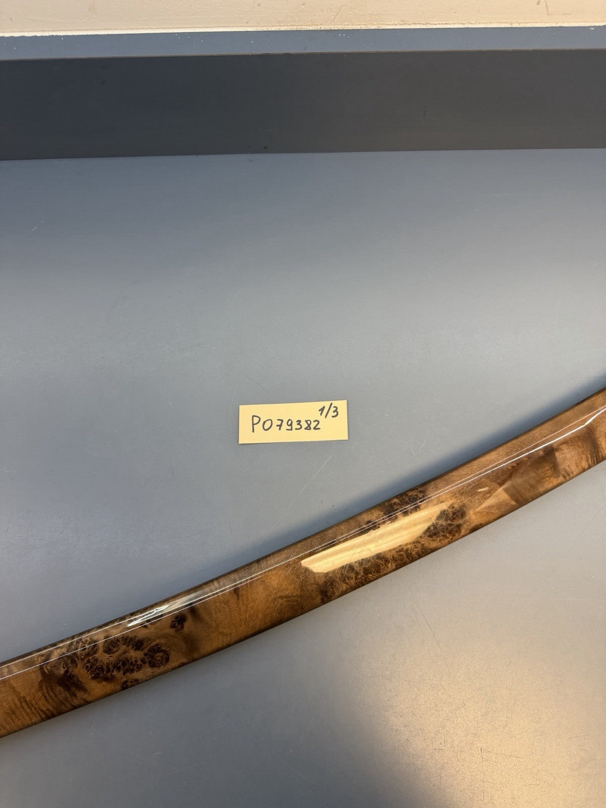 BMW 3 E92 E93 Passenger Side Strip Right Door Wood Trim Poplar Grain 6958240