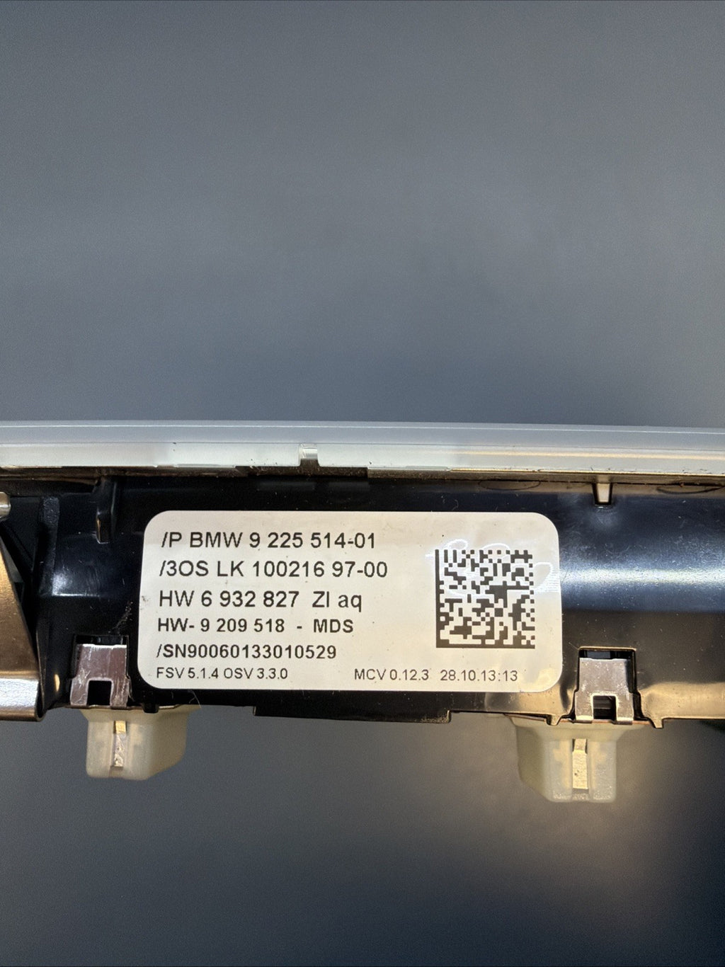 BMW 2012-2015 E84 X1 FRONT OVERHEAD DOME LIGHT GRAY SUNROOF SOS OEM 9225514