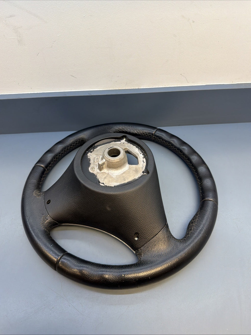 07-11 OEM BMW E90 E92 E93 X1 335 Sport Black Leather Steering Wheel 6772148