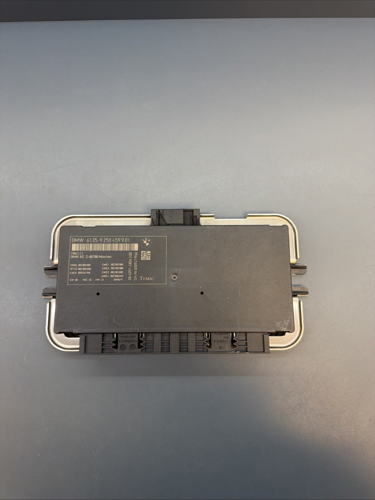 BMW 2011-2017 F25 X3 F10 5 SERIES FRM BODY LIGHT CONTROL MODULE OEM 9250459