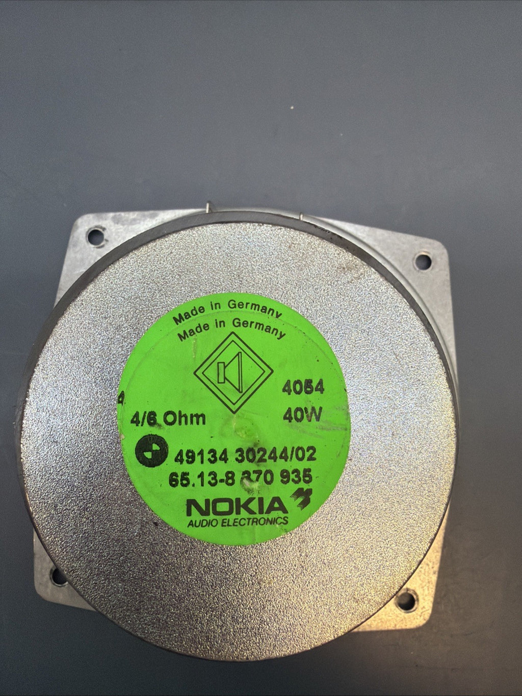 88-02 Bmw E34 5 Series Z3 Nokia Front Loud Speaker Mid Range Audio Unit 8370935