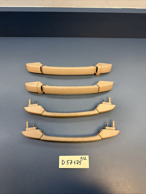 00-06 BMW E46 Headliner Grab Handle Set Front Rear Left Right Beige 8231321