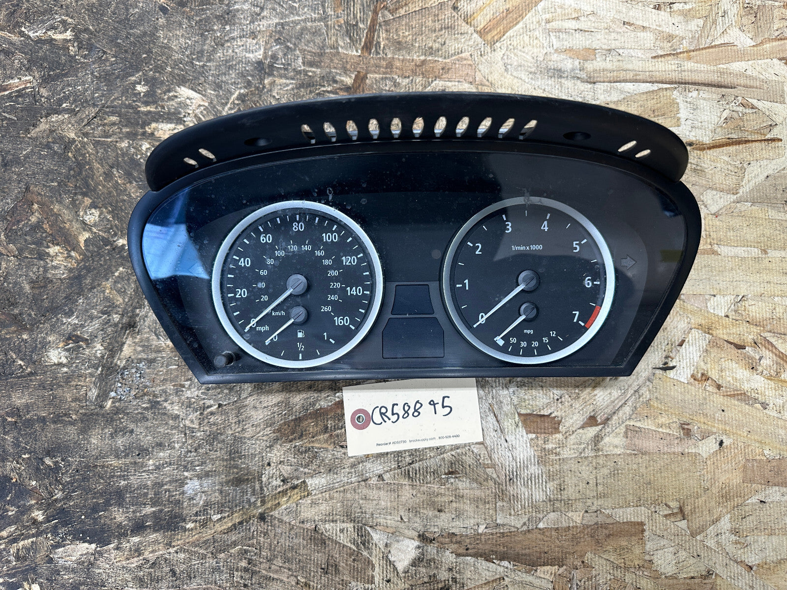 BMW 02-05 E60 5 SERIES SPEEDOMETER INSTRUMENT GAUGE CLUSTER MPH OEM 6958594