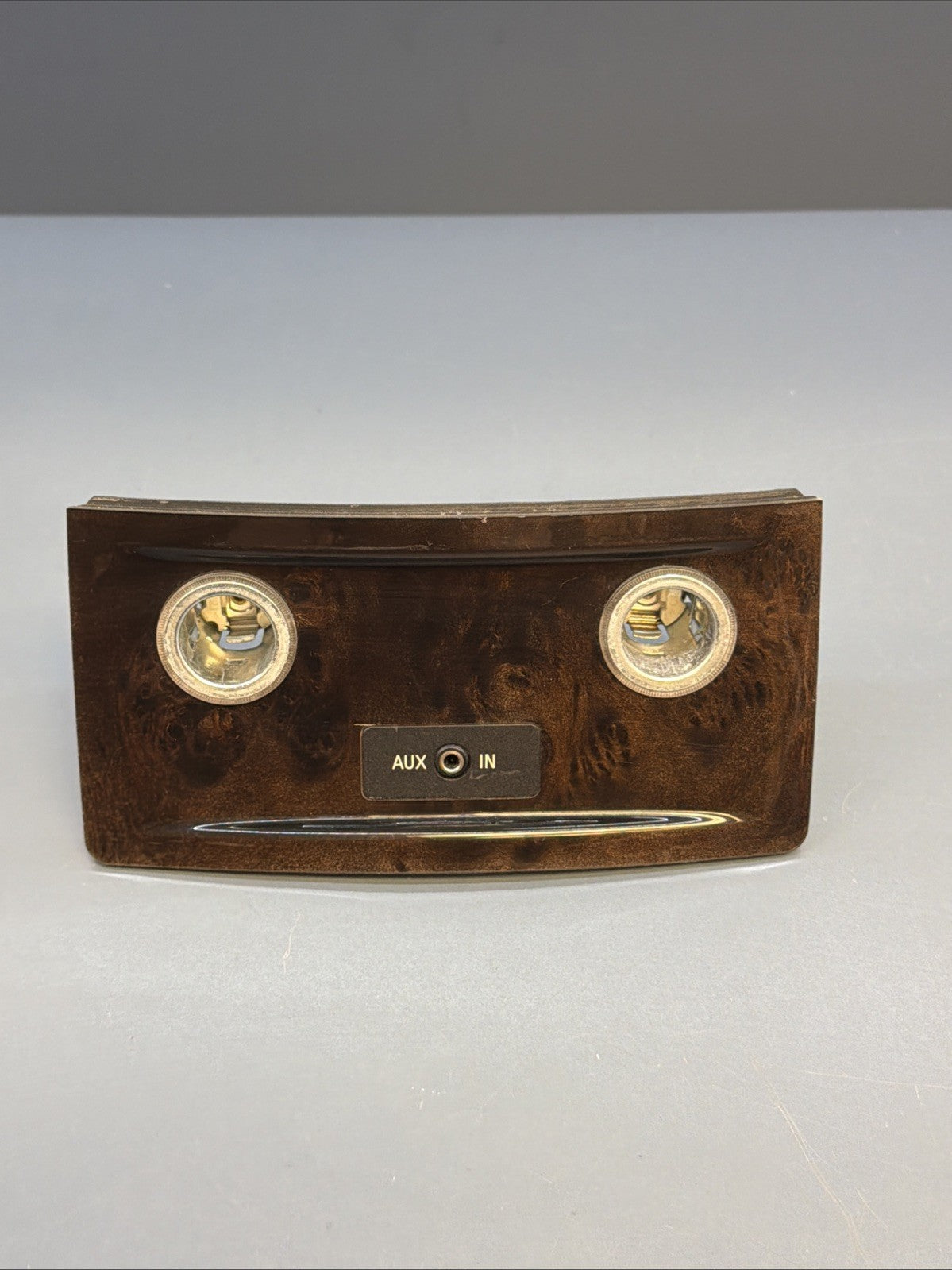 2004-2010 BMW 535i Rear Console Lighter Power Outlet Trim Panel Wood 6986791 OEM