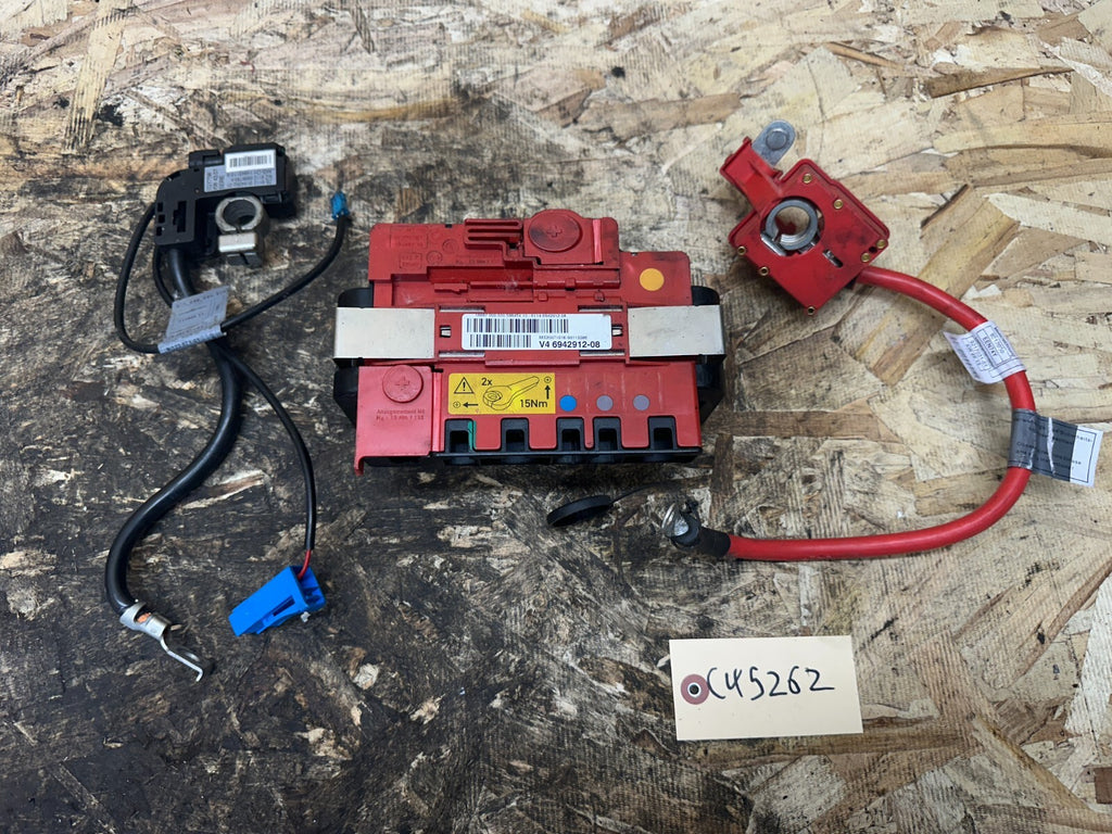 BMW 1 3 X1 E8X E9X POSITIVE POWER BOX W POSITIVE+NEGATIVE CABLE OEM 6942912