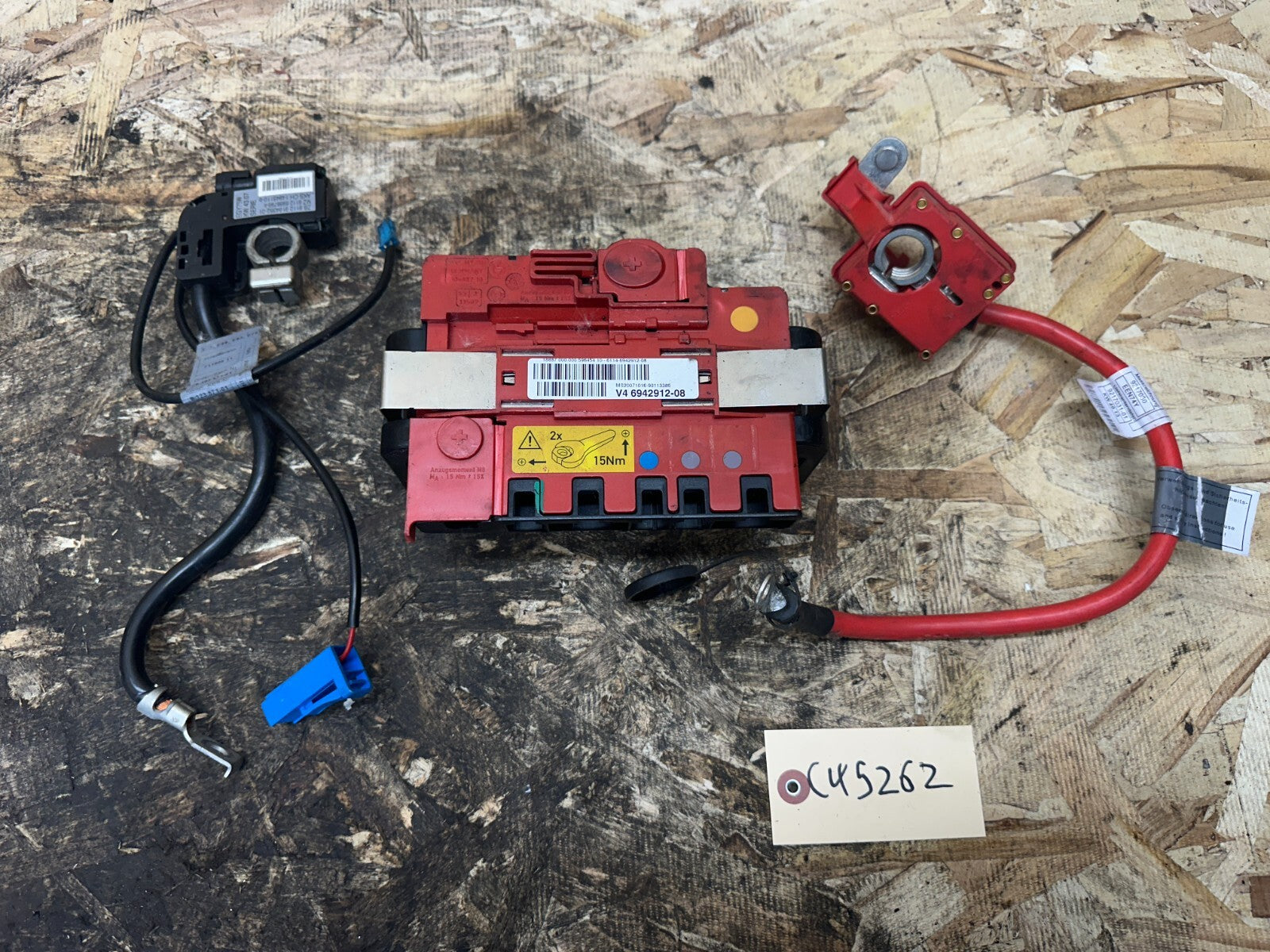 BMW 1 3 X1 E8X E9X POSITIVE POWER BOX W POSITIVE+NEGATIVE CABLE OEM 6942912