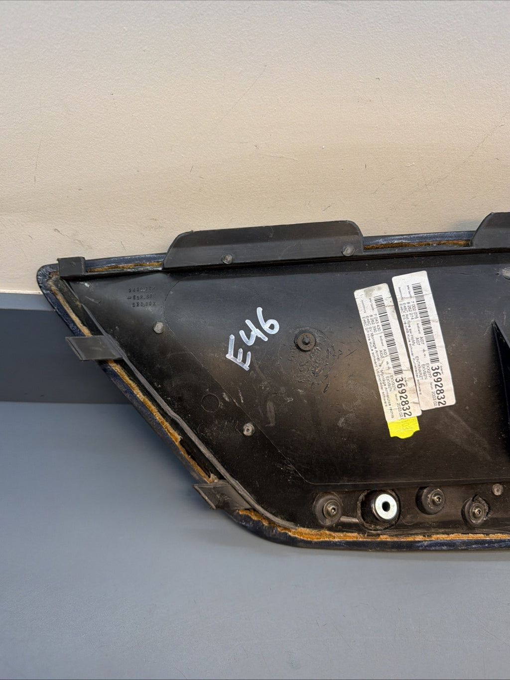 99-06 BMW E46 3 Series M3 Convertible Rear Right Door Panel Card BLACK 8219014