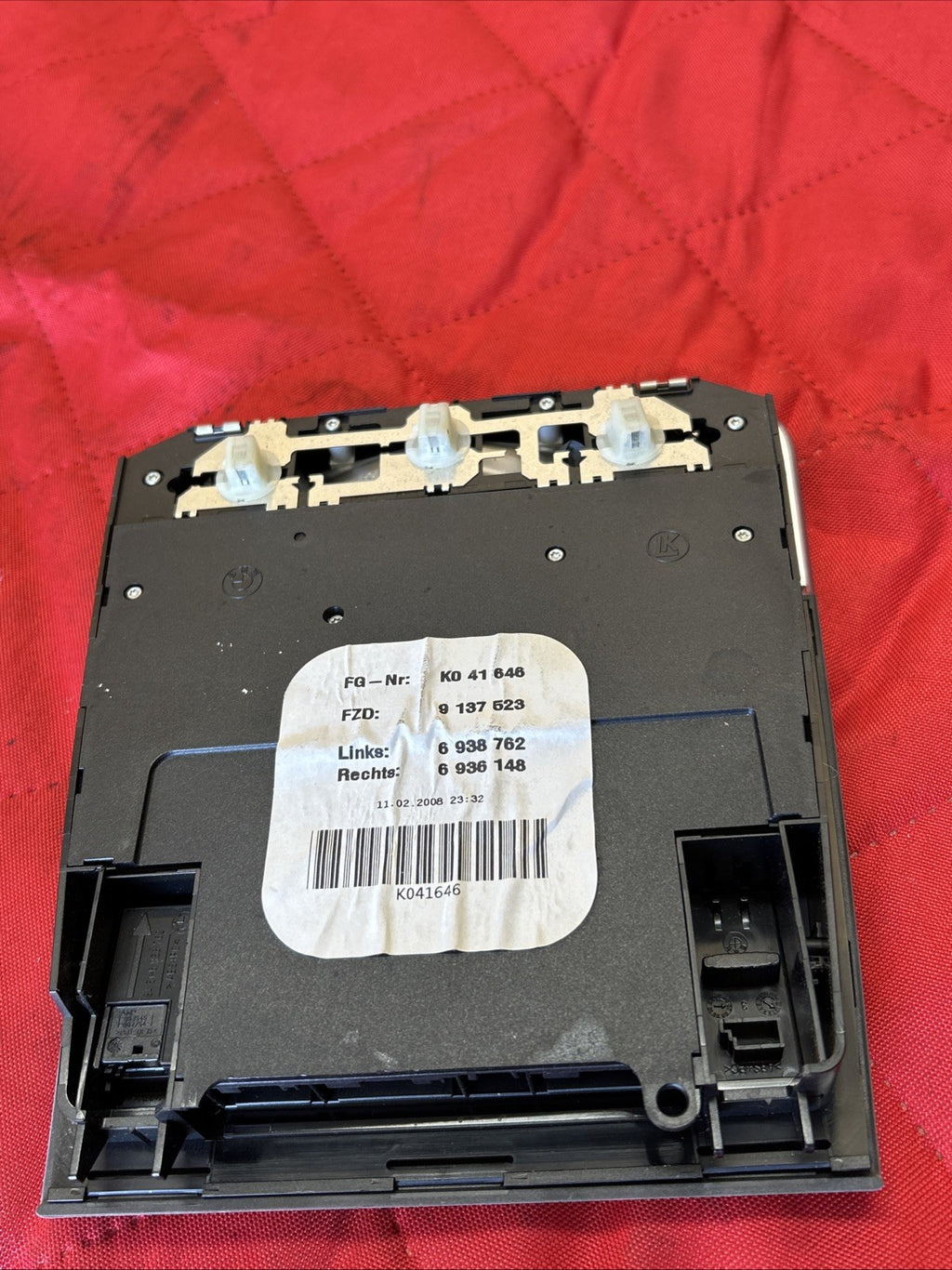 BMW 06-12 E90 E9X FRONT UPPER SUNROOF INTERIOR LIGHT CONTROLS GRAY OEM 9137523