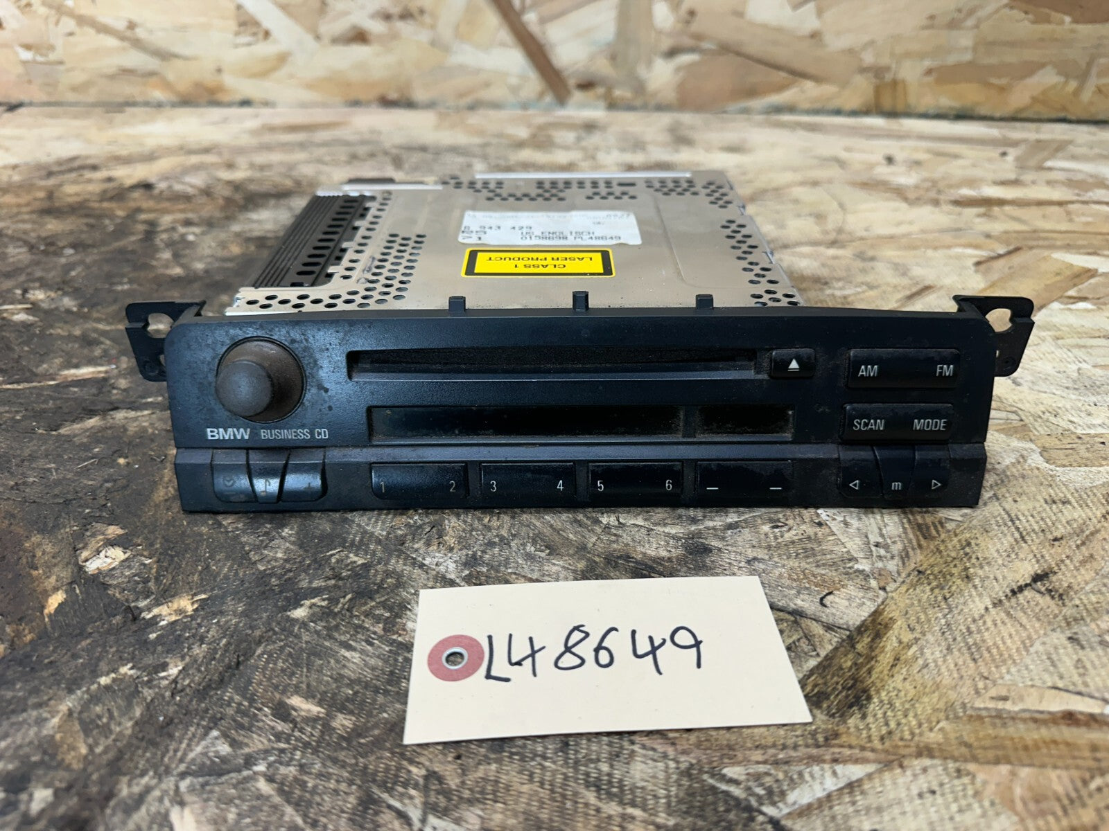 BMW 1999-2005 E46 3 SERIES PROFESSIONAL CD RADIO AUDIO PLAYER OEM 6943429