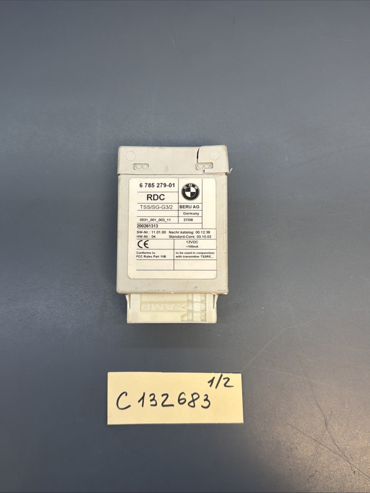 OEM BMW E60 E70 E82 E90 E92 Tire Pressure Control Module Unit TPMS RDC 6785279