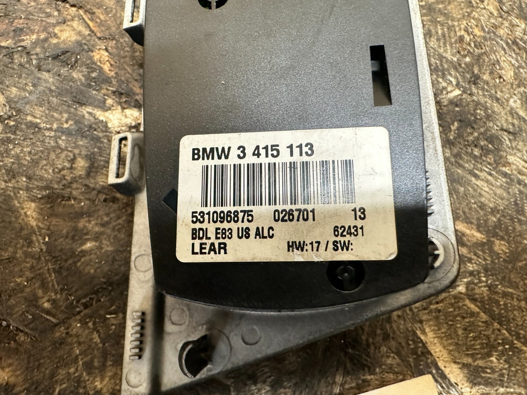 BMW 2003-2006 E83 X3 PRE LCI FRONT HEADLIGHT SWICH PANEL BLACK OEM 3415113