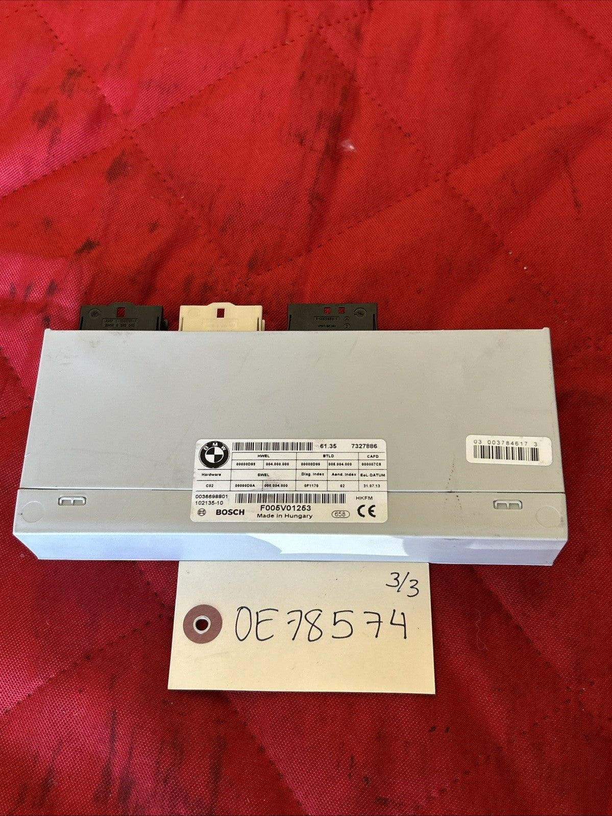 BMW OEM F10 F01 F02 F25 F26 5 7 X3 X4 REAR ECU TAILGATE FUNCTION UNIT 7327886