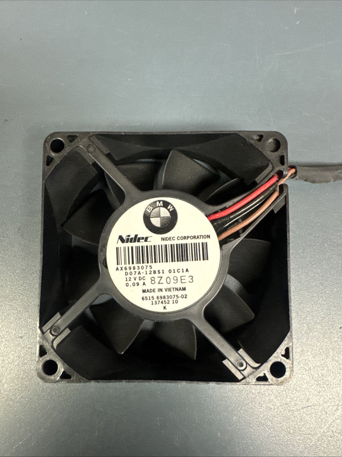 OEM BMW E88 E90 E93 F10 F01 F02 F12 F13 Rear Cooling Fan Amplifier Motor