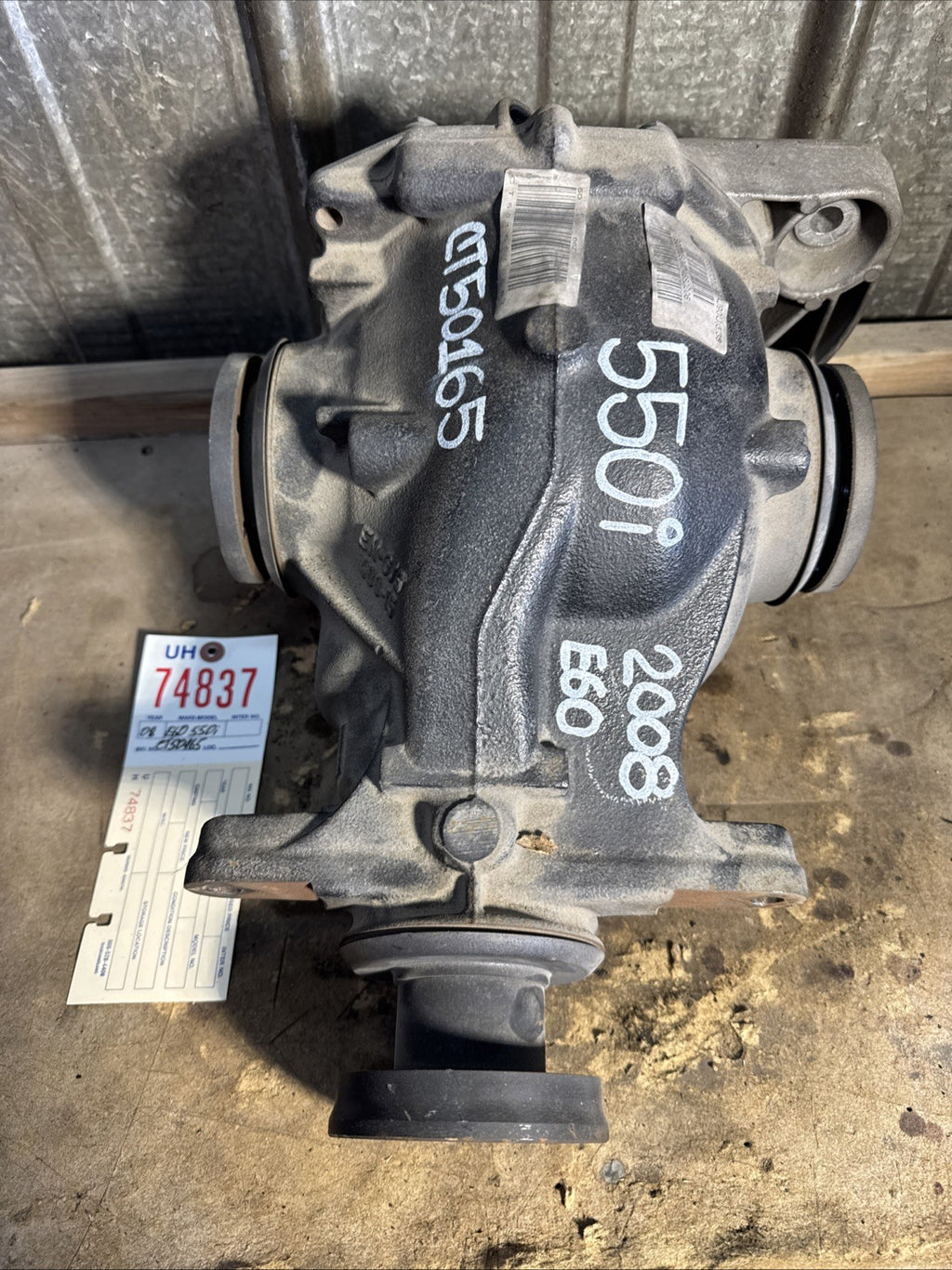 BMW REAR DIFFERENTIAL E60 SERIES 550i AUTOMATIC FINAL DRIVE 3.38 7555727