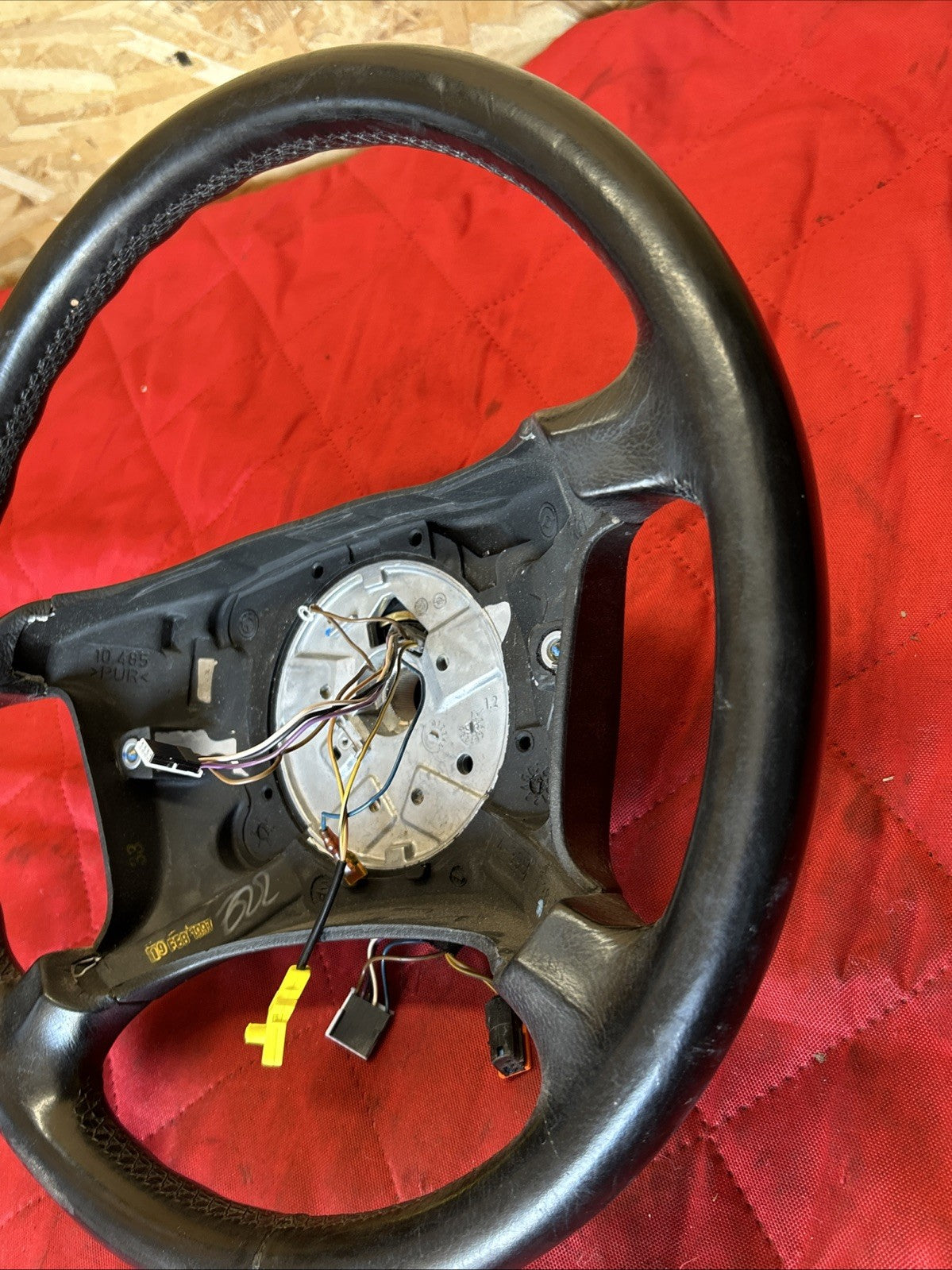 95-03 OEM BMW E39 E38 528 740 750 Left Driver Leather Steering Wheel 6753739