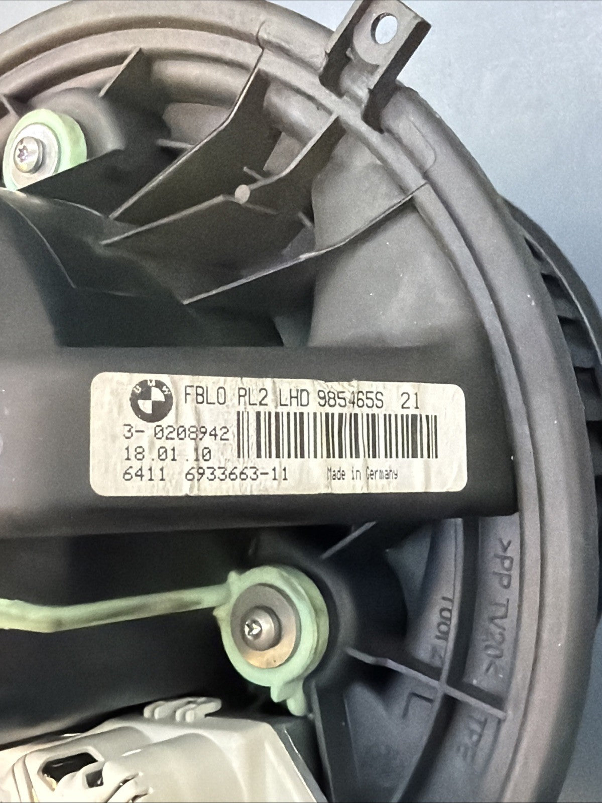 2007-2011 BMW 328I E92 MODULE BLOWER FAN MOTOR COOLER MOTOR CONTROL 9854659