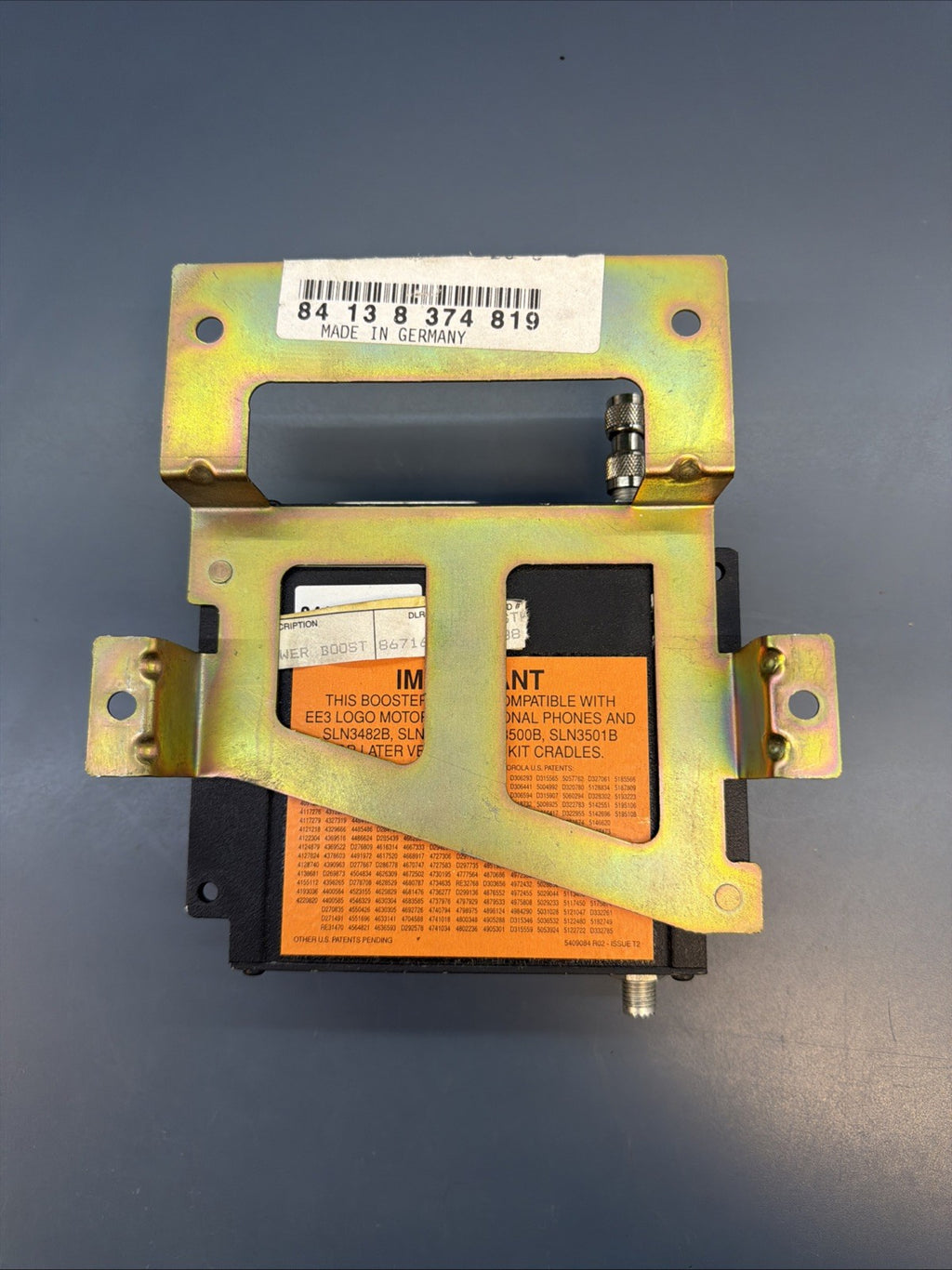 OEM 1999-2001 BMW 740IL E38 PHONE RECEIVER TRANSMITTER ANTENNA MODULE 8374819